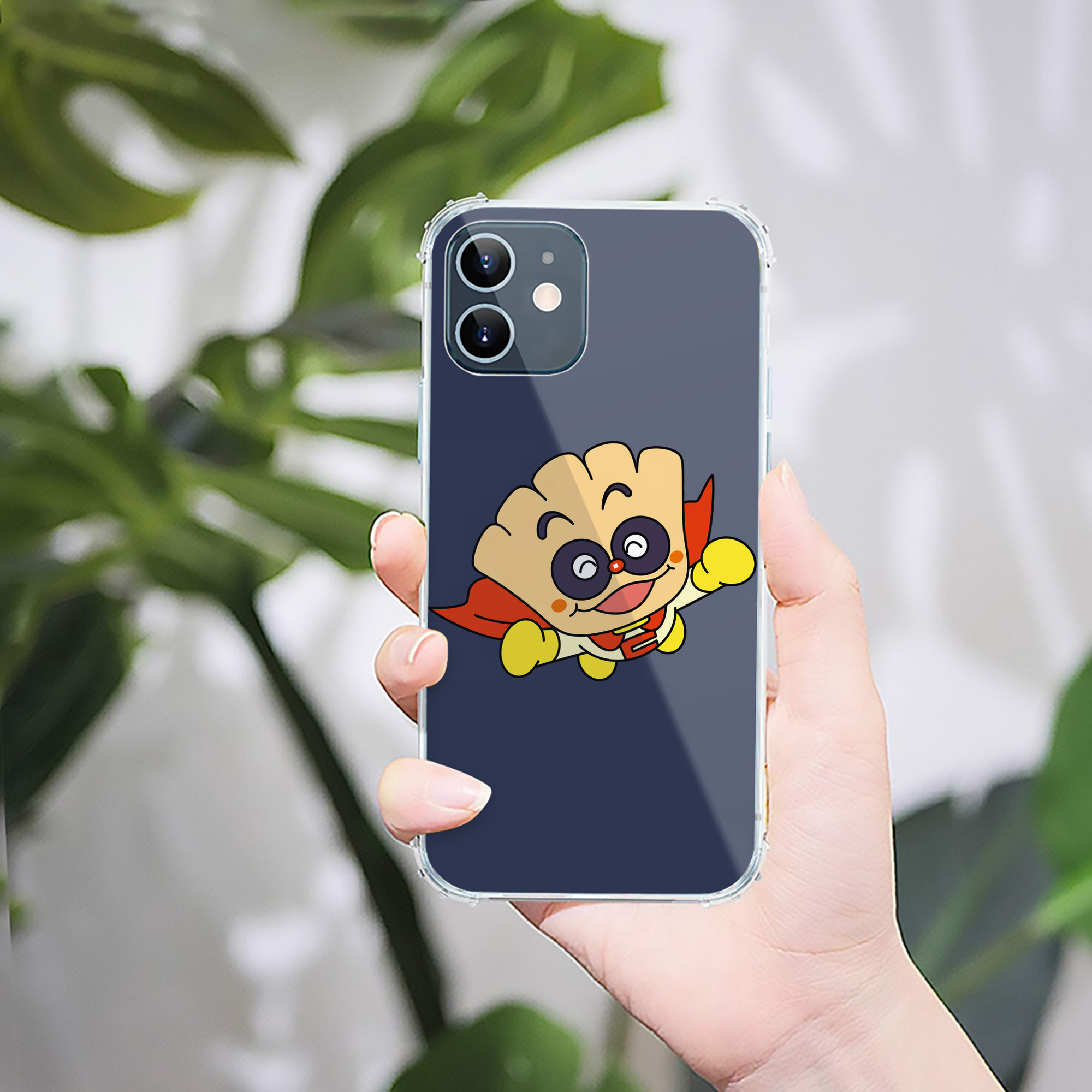 （画像用） アンパンマン Anpanman 【iPhone 12シリーズ対応】透明スマホケース（クリアソフトケース）